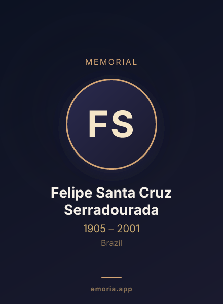 Memorial portrait of Felipe Santa Cruz Serradourada