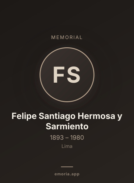 Memorial portrait of Felipe Santiago Hermosa y Sarmiento