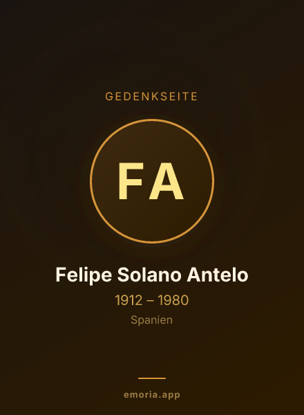 Gedenkportrait von Felipe Solano Antelo