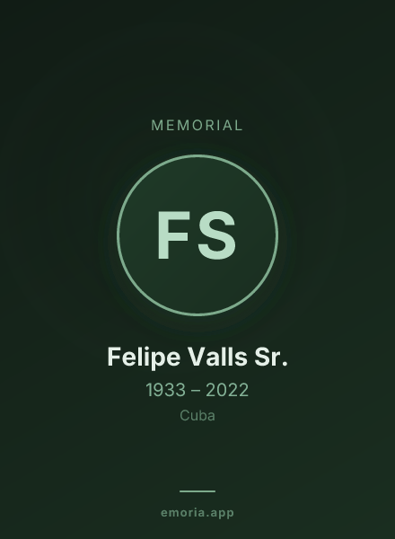 Memorial portrait of Felipe Valls Sr.