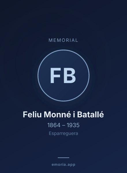 Memorial portrait of Feliu Monné i Batallé