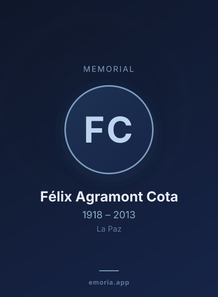 Memorial portrait of Félix Agramont Cota