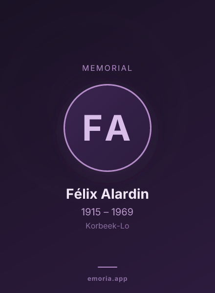 Memorial portrait of Félix Alardin
