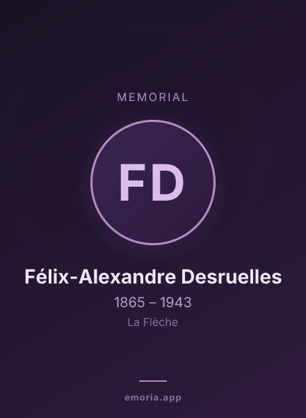 Memorial portrait of Félix-Alexandre Desruelles