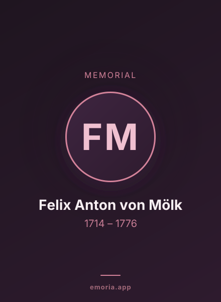 Memorial portrait of Felix Anton von Mölk