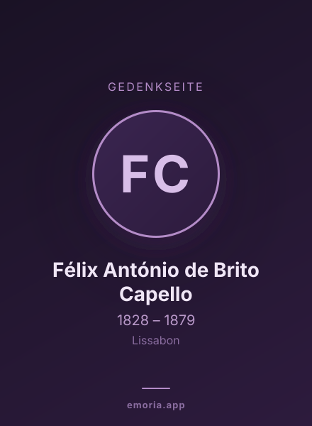Gedenkportrait von Félix António de Brito Capello