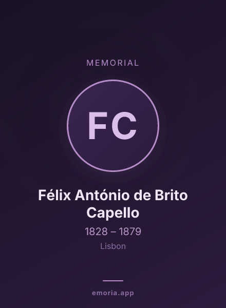 Memorial portrait of Félix António de Brito Capello