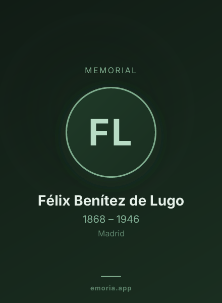Memorial portrait of Félix Benítez de Lugo