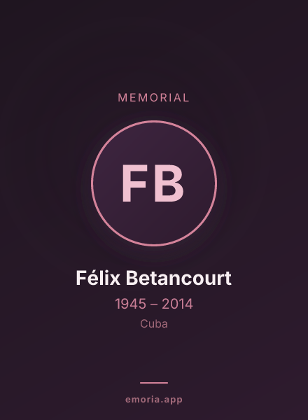 Memorial portrait of Félix Betancourt