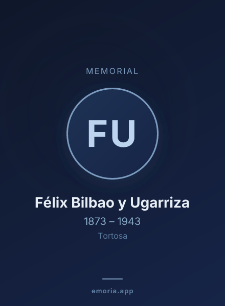 Memorial portrait of Félix Bilbao y Ugarriza