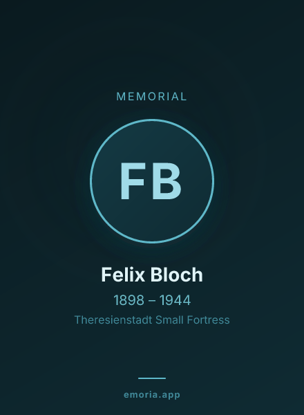 Memorial portrait of Felix Bloch
