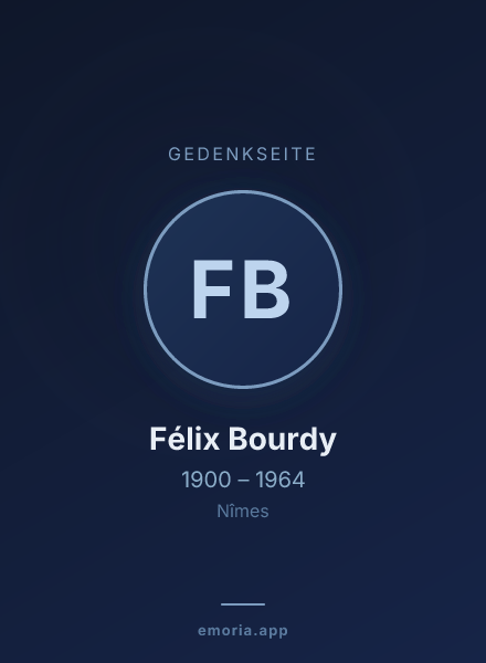 Gedenkportrait von Félix Bourdy