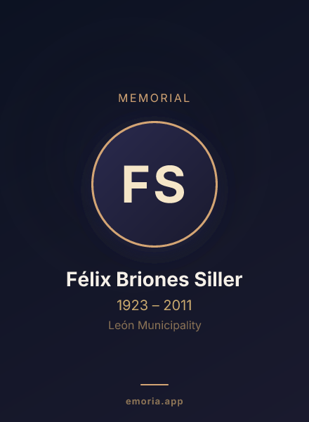 Memorial portrait of Félix Briones Siller