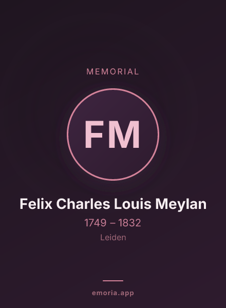 Memorial portrait of Felix Charles Louis Meylan