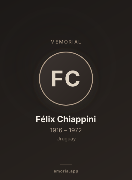 Memorial portrait of Félix Chiappini