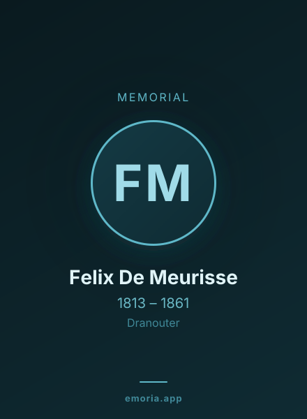 Memorial portrait of Felix De Meurisse