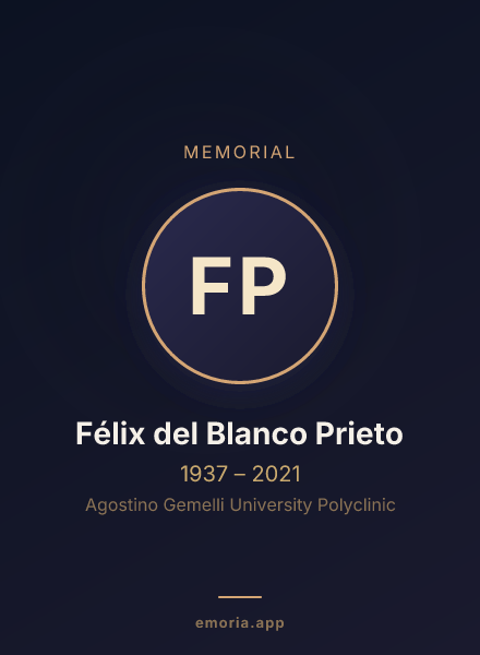 Memorial portrait of Félix del Blanco Prieto