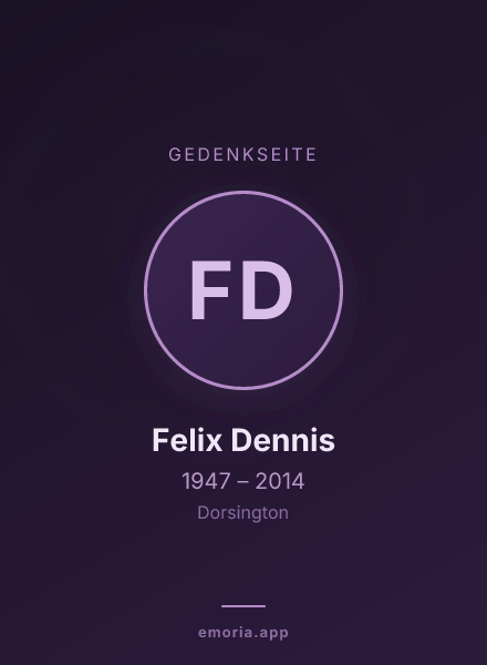 Gedenkportrait von Felix Dennis