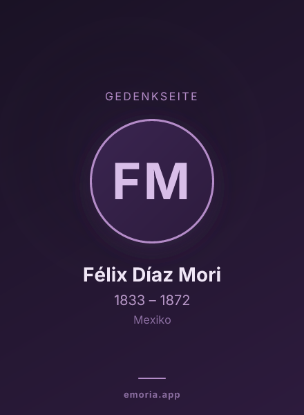 Gedenkportrait von Félix Díaz Mori
