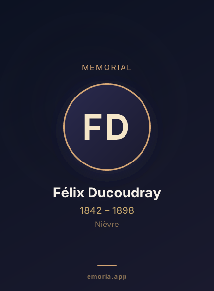 Memorial portrait of Félix Ducoudray