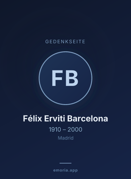 Gedenkportrait von Félix Erviti Barcelona