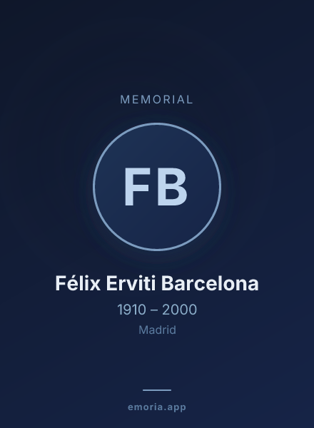 Memorial portrait of Félix Erviti Barcelona