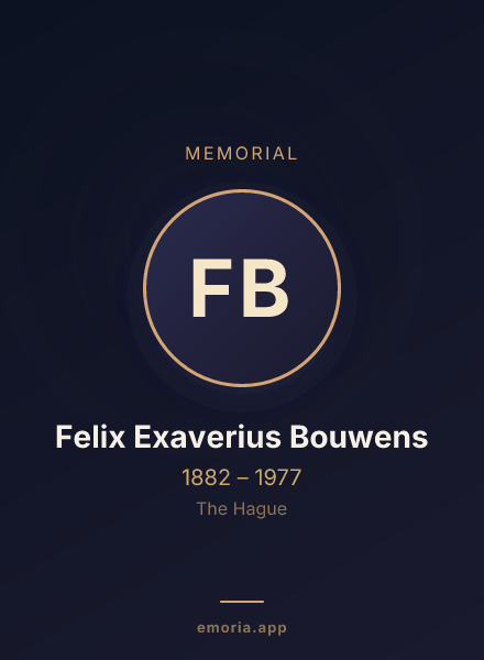 Memorial portrait of Felix Exaverius Bouwens
