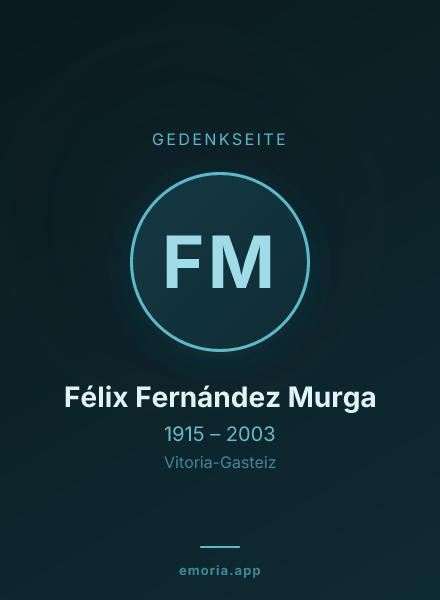 Gedenkportrait von Félix Fernández Murga