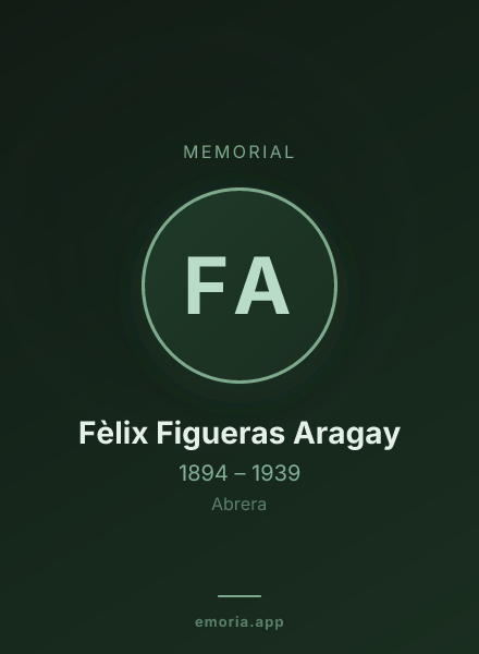 Memorial portrait of Fèlix Figueras Aragay
