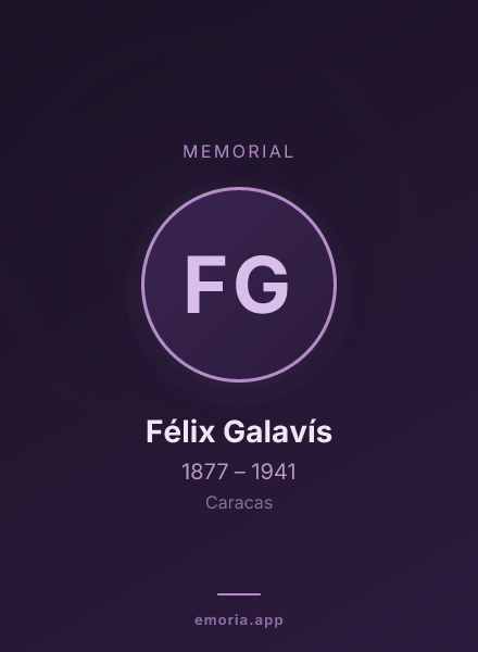 Memorial portrait of Félix Galavís