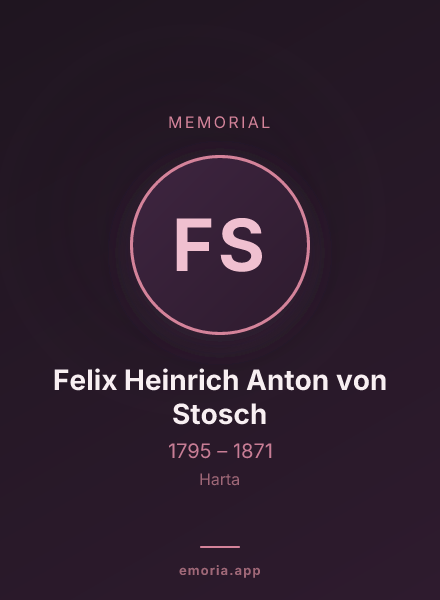 Memorial portrait of Felix Heinrich Anton von Stosch