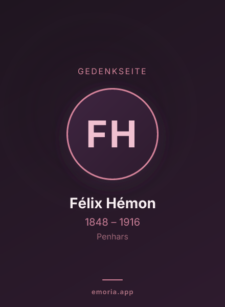 Gedenkportrait von Félix Hémon
