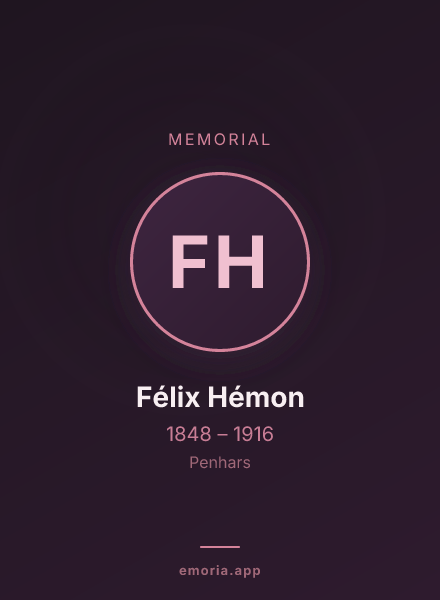 Memorial portrait of Félix Hémon