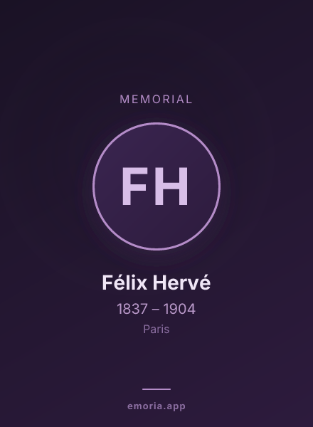Memorial portrait of Félix Hervé