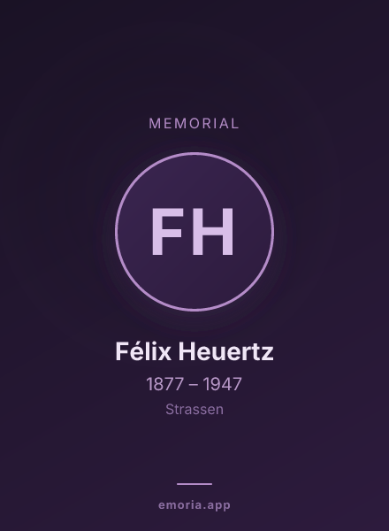 Memorial portrait of Félix Heuertz