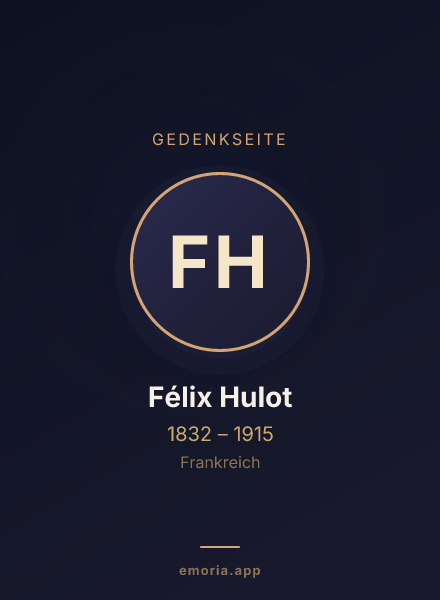 Gedenkportrait von Félix Hulot