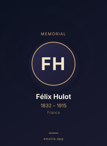 Memorial portrait of Félix Hulot