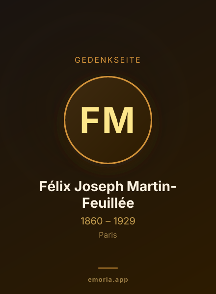 Gedenkportrait von Félix Joseph Martin-Feuillée
