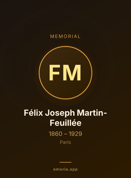 Memorial portrait of Félix Joseph Martin-Feuillée