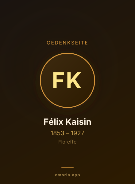 Gedenkportrait von Félix Kaisin