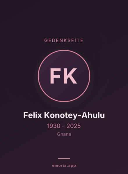 Gedenkportrait von Felix Konotey-Ahulu