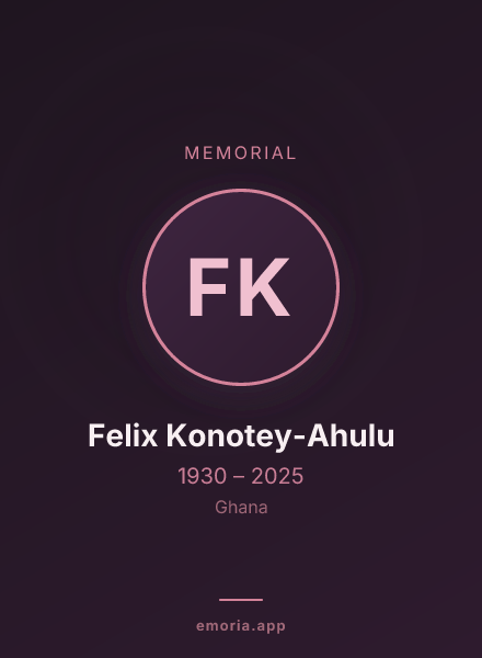 Memorial portrait of Felix Konotey-Ahulu