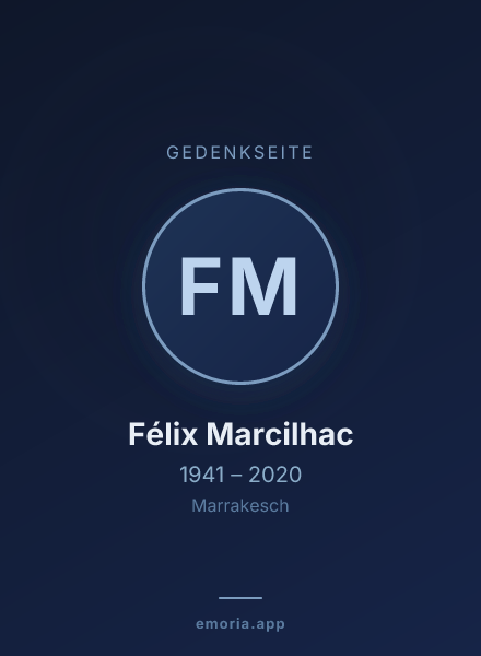 Gedenkportrait von Félix Marcilhac