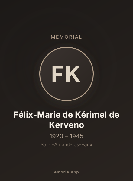 Memorial portrait of Félix-Marie de Kérimel de Kerveno
