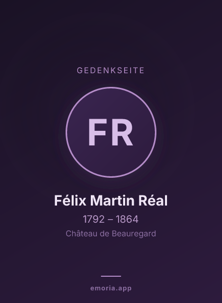Gedenkportrait von Félix Martin Réal
