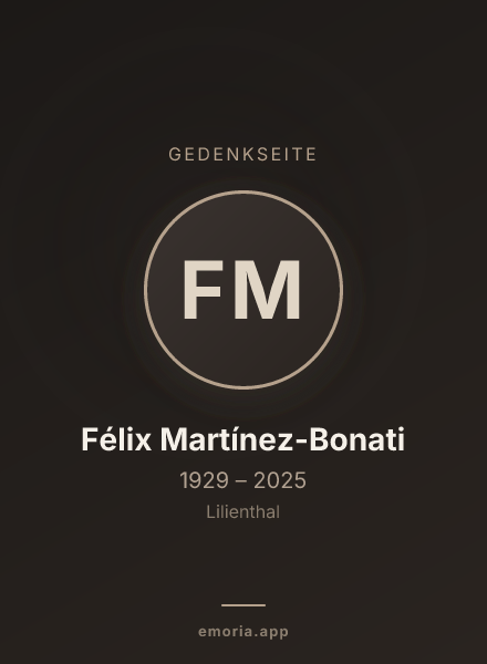 Gedenkportrait von Félix Martínez-Bonati