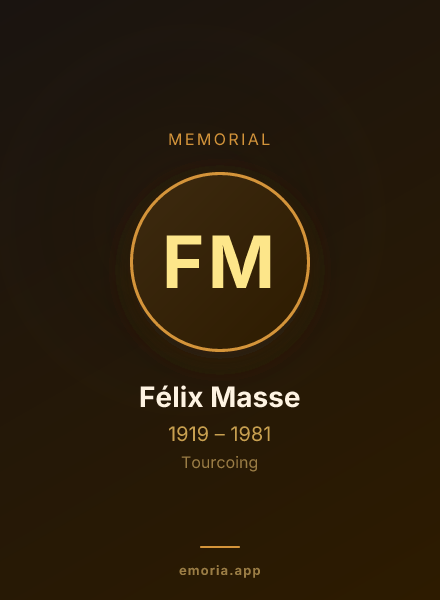 Memorial portrait of Félix Masse