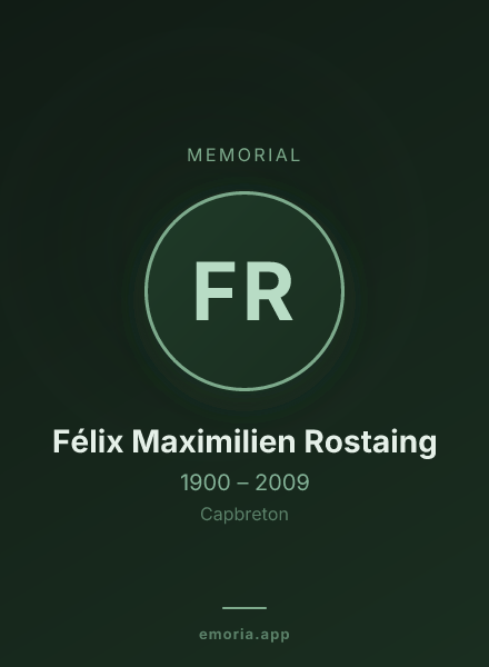 Memorial portrait of Félix Maximilien Rostaing