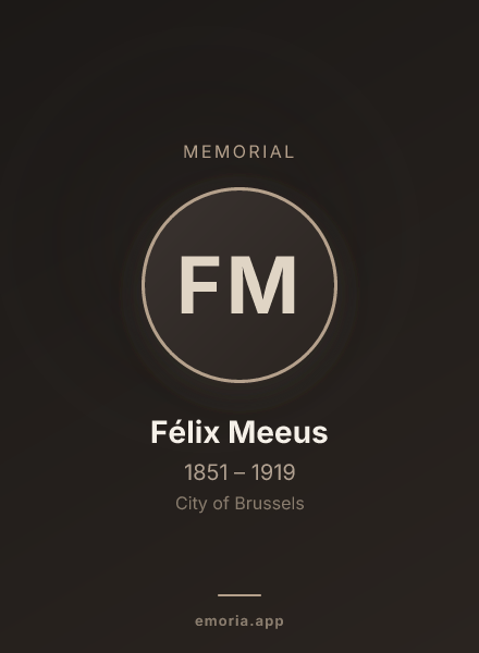 Memorial portrait of Félix Meeus