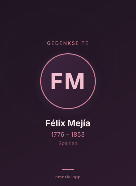 Gedenkportrait von Félix Mejía